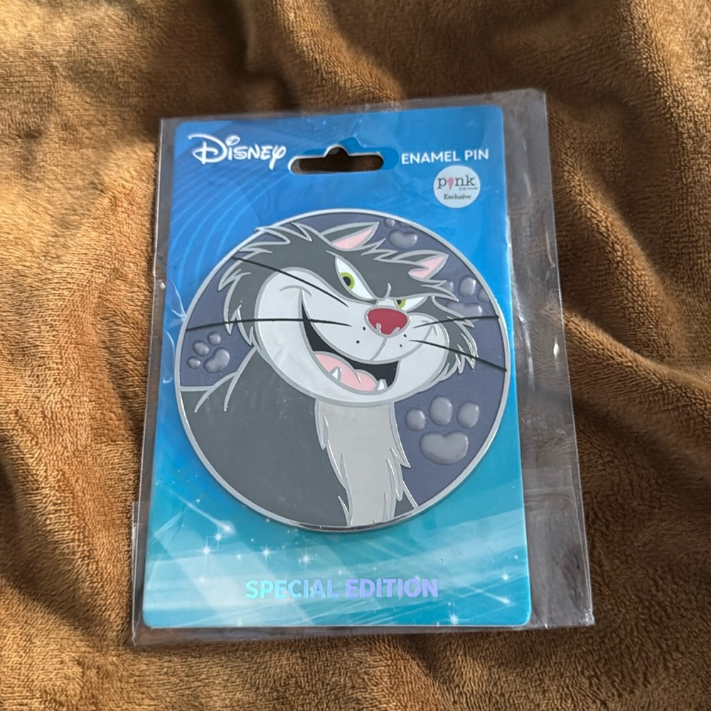 Disney Pink a la Mode Lucifer Jumbo Pin (Special Edition)
